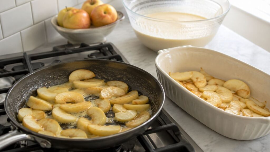 Flamusse aux Pommes Caramélisées : Entre Flan et Clafoutis 5 Comment préparer une flamusse aux pommes