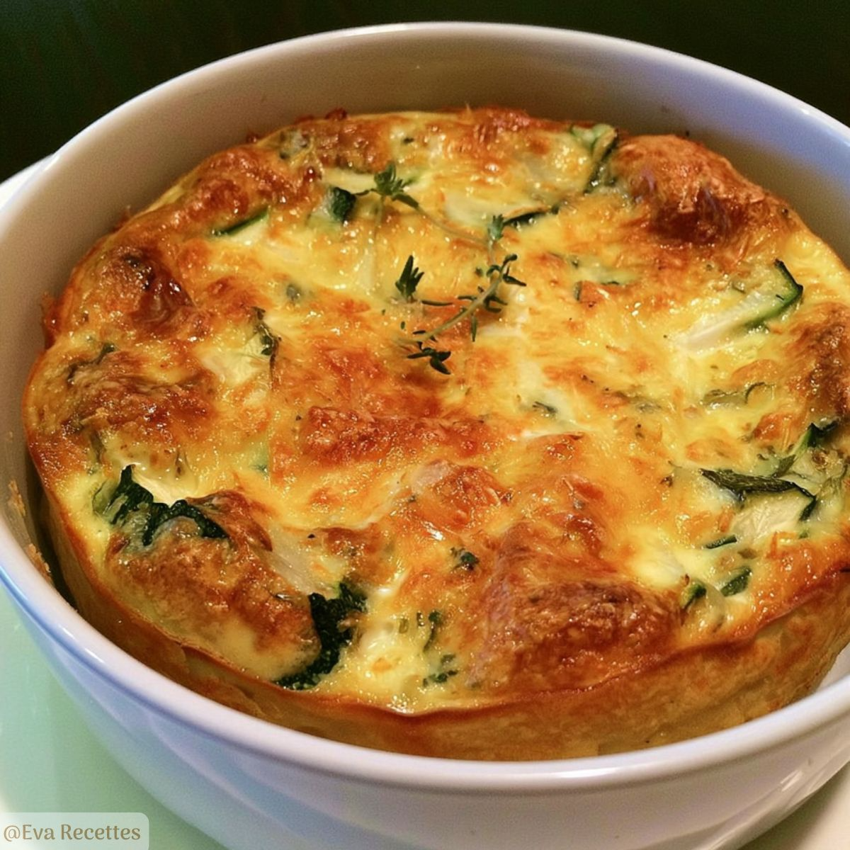 Flan de Courgette Salé Fondant et Léger