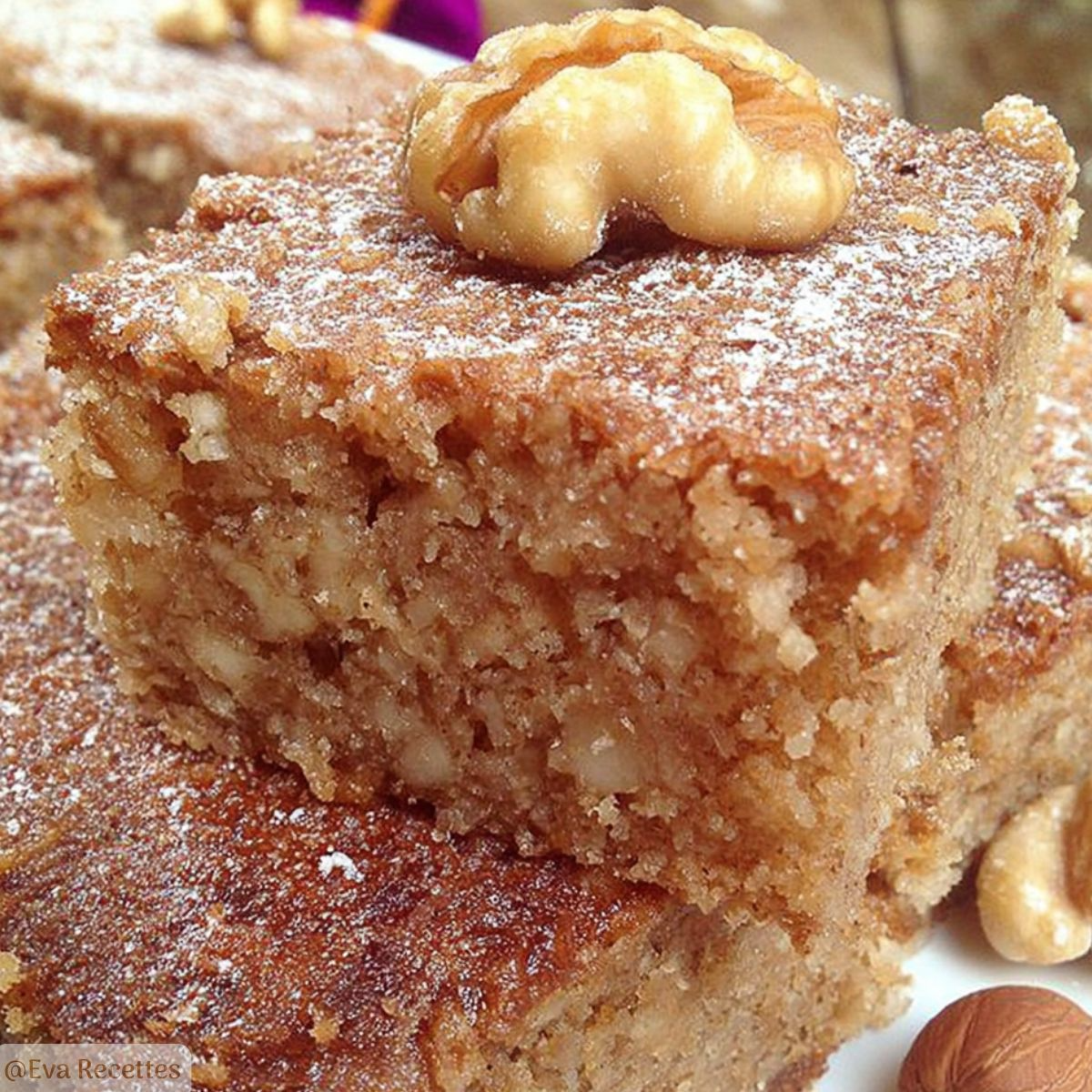 Gâteau Moelleux aux Noix