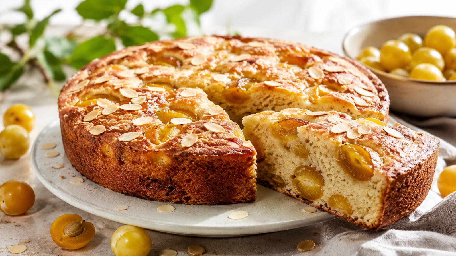Accueil 1 Gâteau Moelleux aux Mirabelles et Amandes : Le Dessert de Fin d’Été à Préparer Maintenant