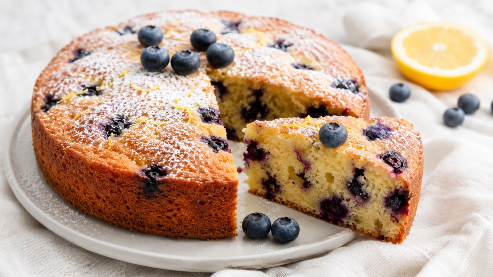 Accueil 1 Gâteau Moelleux aux Myrtilles et Citron : Fruité et Léger pour la Fin d’Été