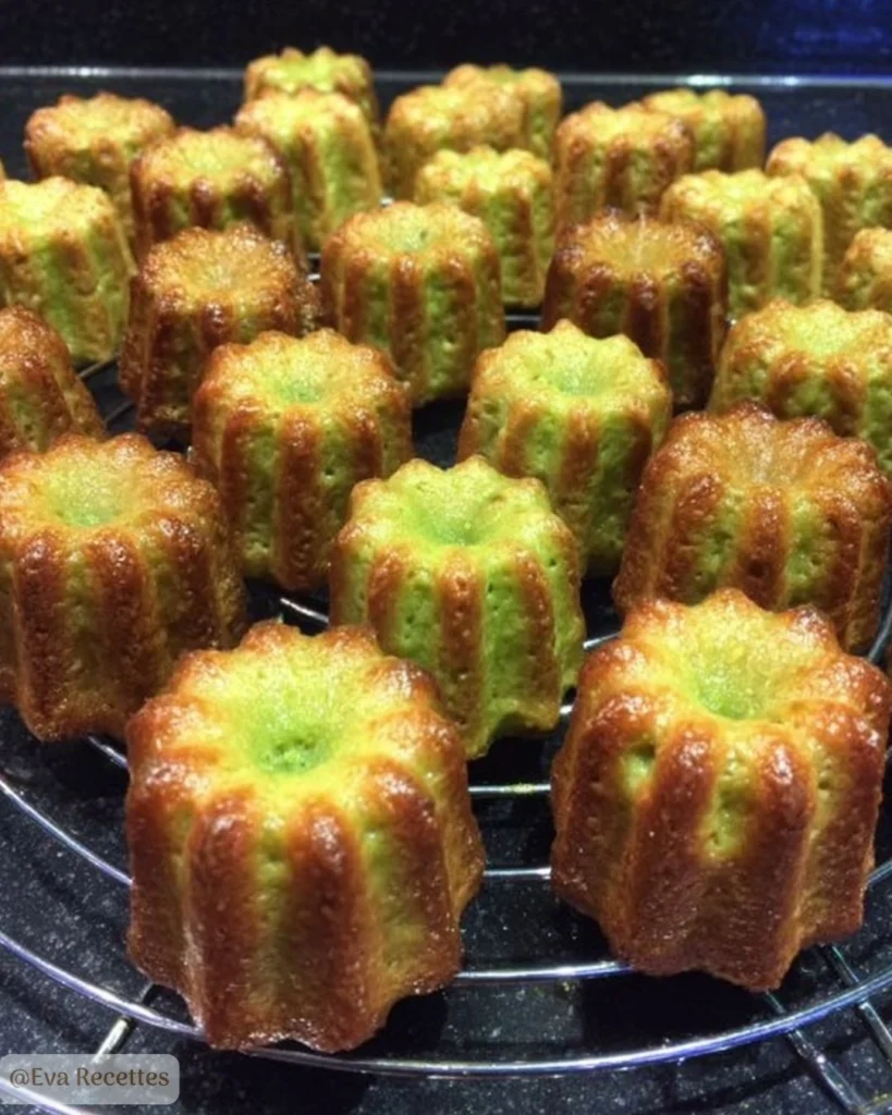 Mini Cannelés à la Pistache 3 Mini Cannelés à la Pistache Facile