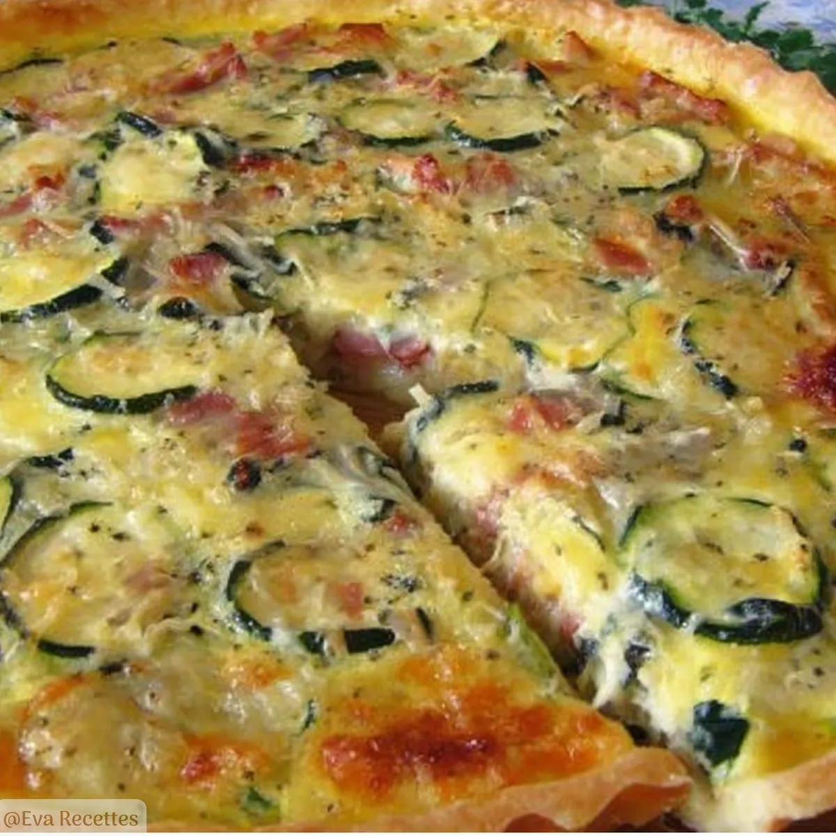 Accueil 2 Quiche courgettes lardons oignons