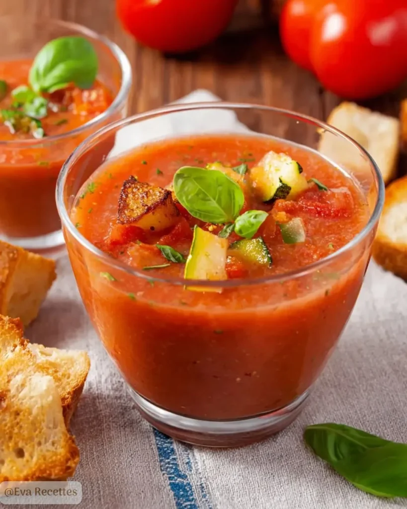 Soupe Froide Courgette Tomate Basilic Citron Maison 3 Soupe froide courgette et tomate facile pour l’été
