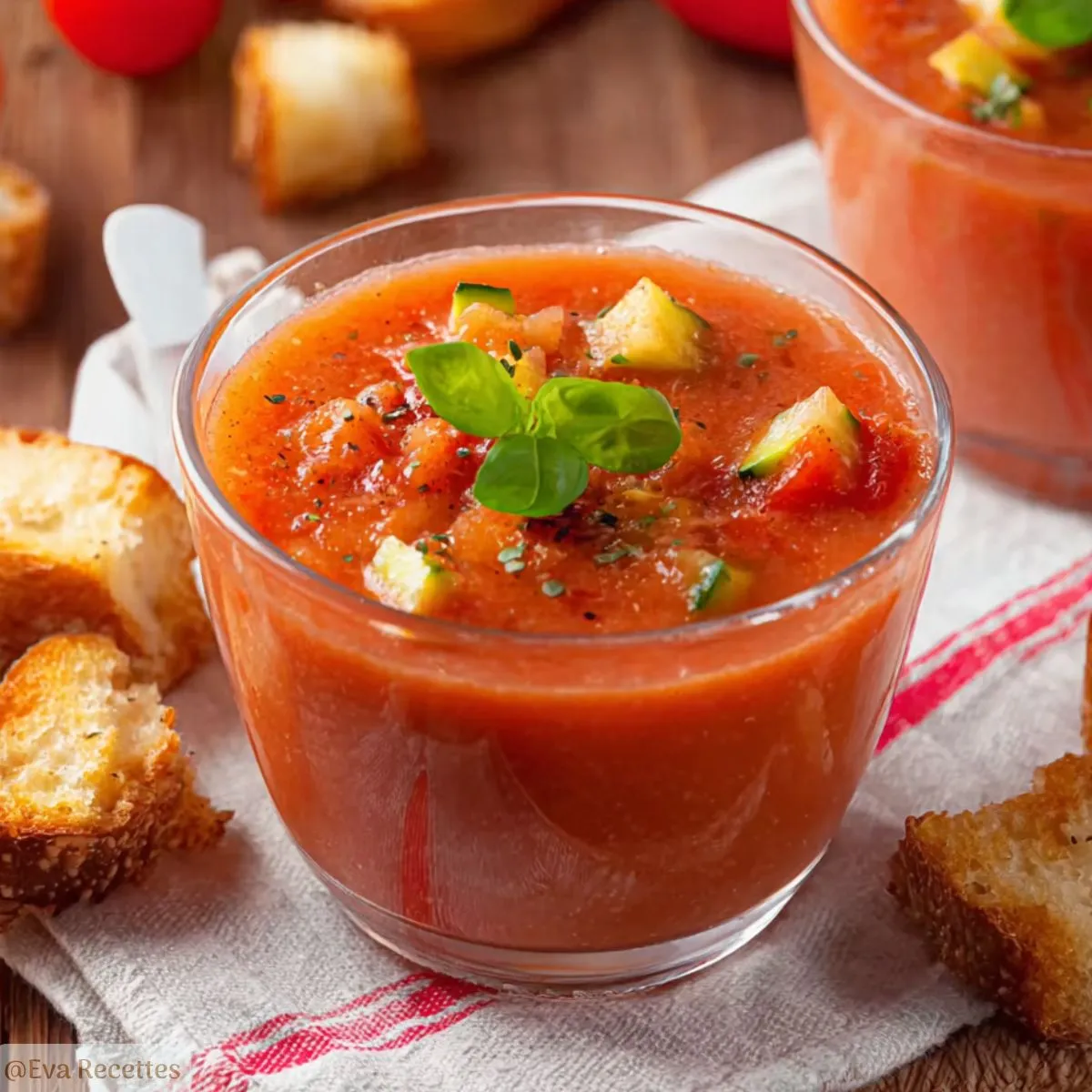 Accueil 5 Soupe Froide Courgette Tomate Basilic Citron Maison