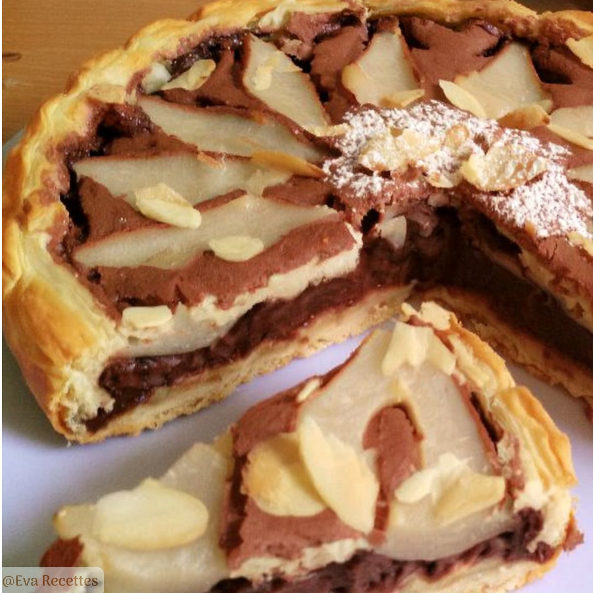 Tarte Moelleuse Chocolat Poire Maison