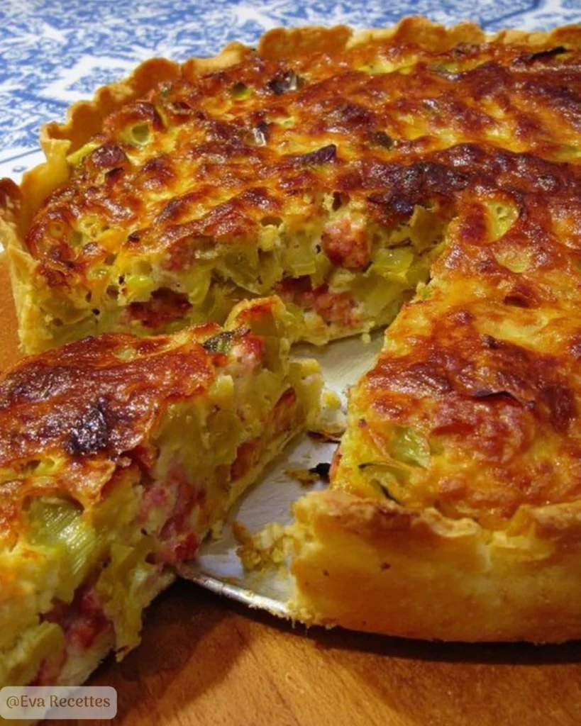 Tarte aux Poireaux et au Chorizo 3 Tarte aux Poireaux et au Chorizo Facile