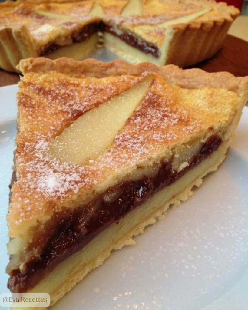 Tarte aux Poires Chocolat et Amande Maison 3 Tarte aux Poires Chocolat et Amande
