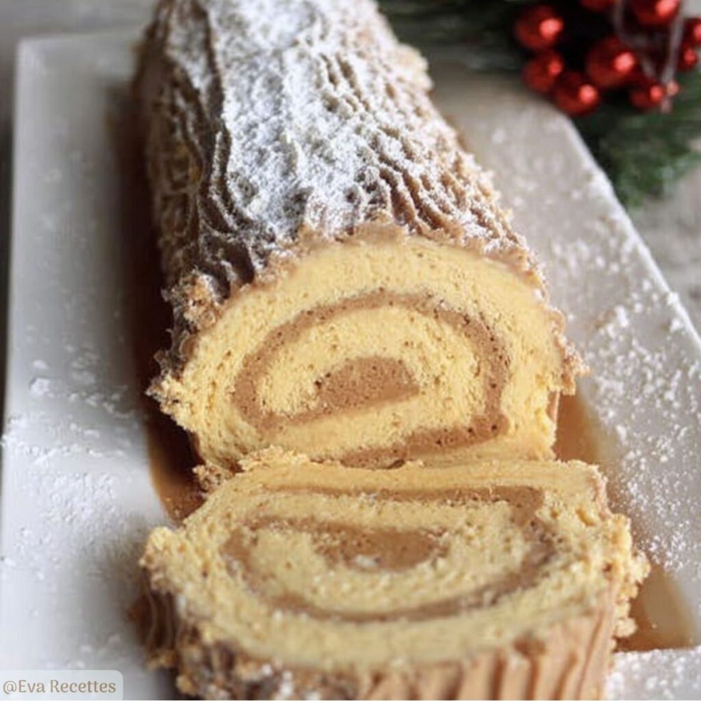 Bûche de Noël au café
