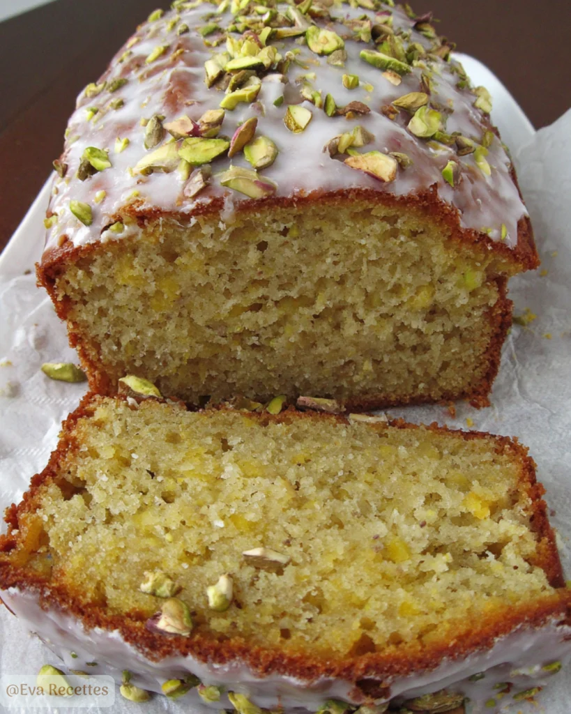 Cake pistache fleur d'oranger moelleux 3 Cake à la Pistache & Fleur d’Oranger