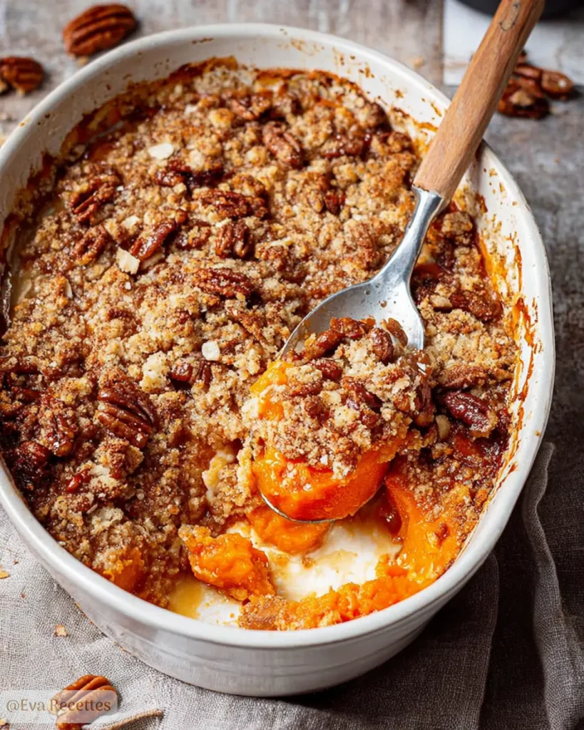 Crumble patate douce noix de pécan fondant et croquant 3 Crumble de Patate Douce aux Noix de Pécan
