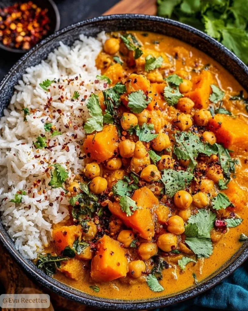 Curry de butternut et pois chiches facile 3 Curry de butternut et pois chiches facile