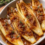 Endives Braisees aux Oignons au Four Confites et Caramelisees