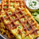 Gaufres salées courgettes fromage