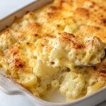 Gratin de pâtes au chou-fleur et Comté crémeux