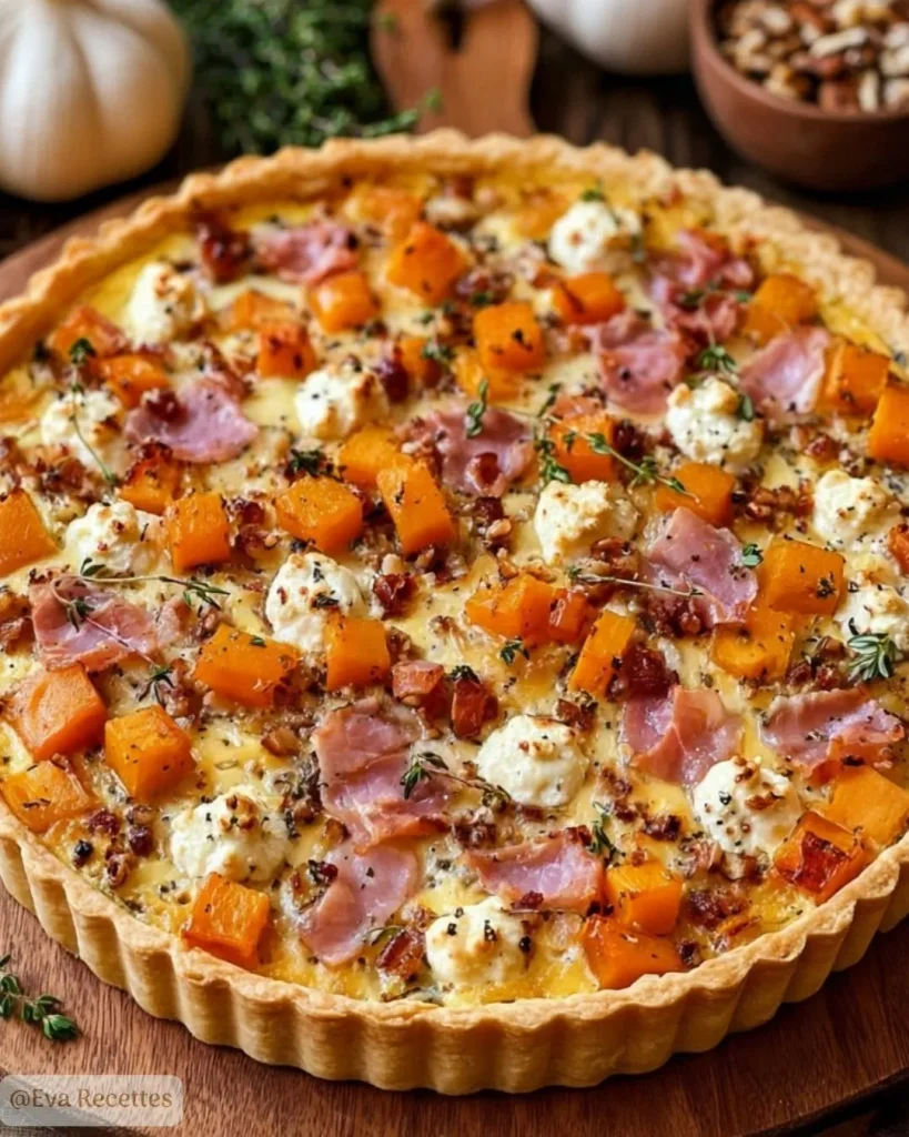 Tarte butternut chèvre lardons noisettes fondante 3 Préparation du Tarte butternut chèvre lardons noisettes