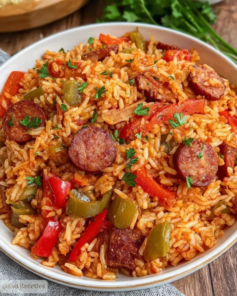 Riz à l'espagnole au chorizo et poivrons 3 Riz à l'espagnole au chorizo et poivrons
