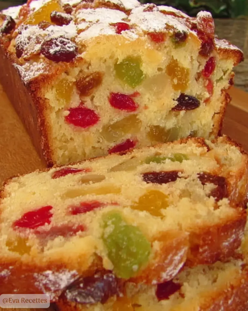 Cake de Noël aux fruits confits facile 3 Cake de Noël aux Fruits Confits