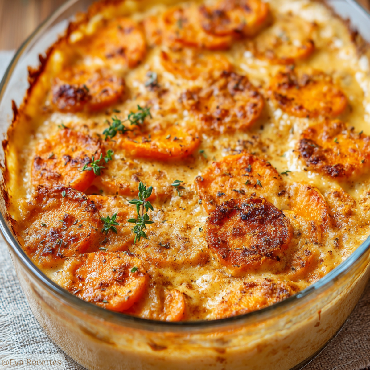 Accueil 7 Gratin de patates douces à la crème de coco et au curry