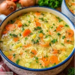 Soupe Maison aux Vermicelles et Petits Légumes